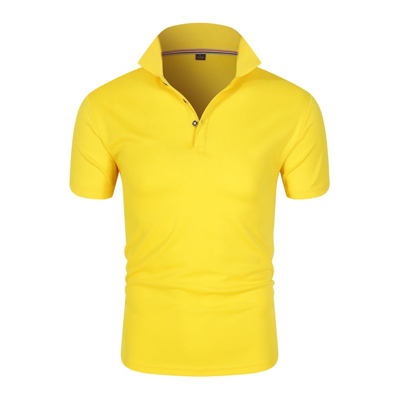 노란색 폴로 셔츠