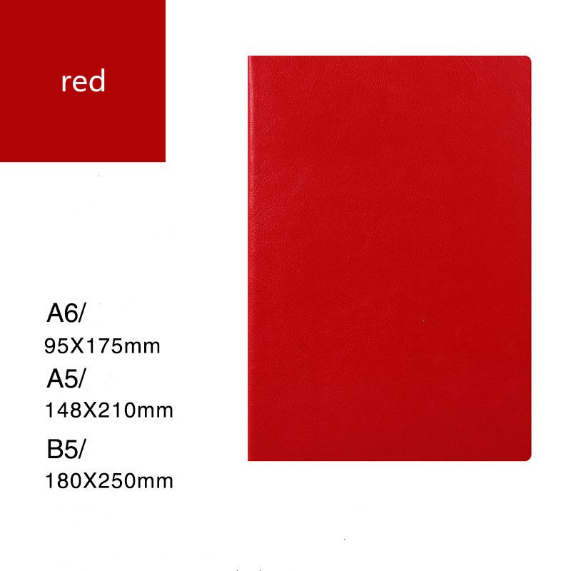 A6 95 * 175 mm rouge