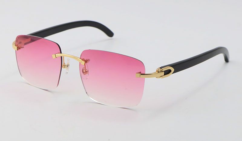 Black Horn Gold Pink Lens