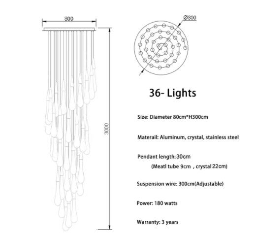 36 lights--spiral