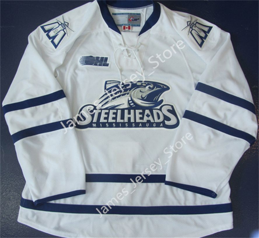 Custom OHL Mississauga Steelheads Stitched Hockey Jersey 22 Kasper