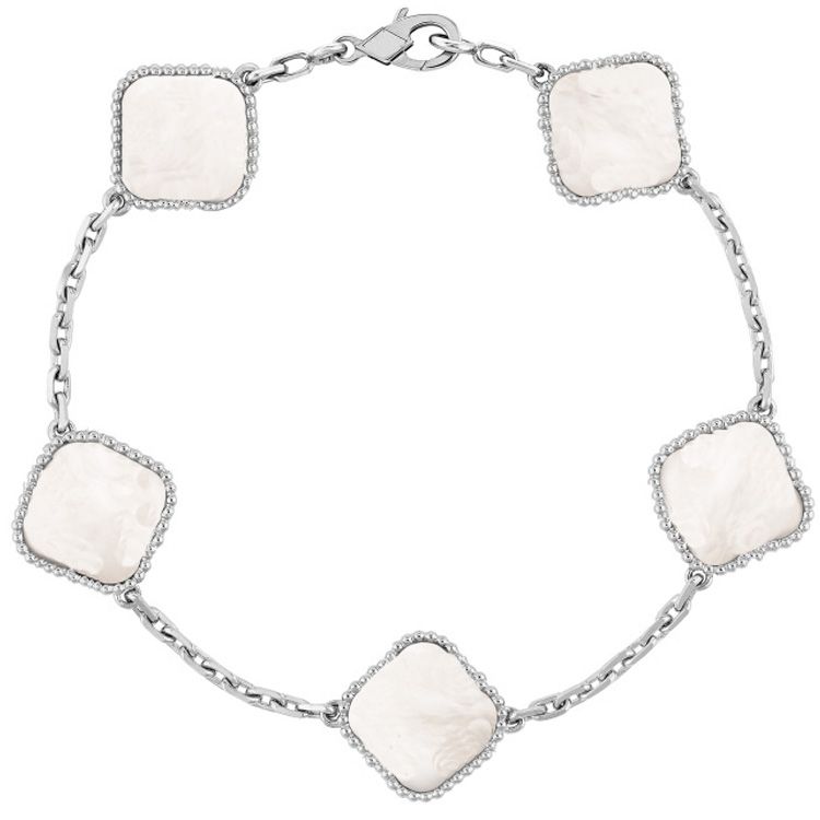 Bracelet # argent + blanc