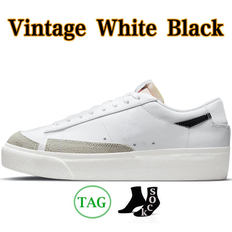 Vintage White Black