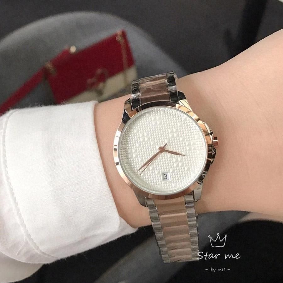 Männer Rose Gold Silber Weiß