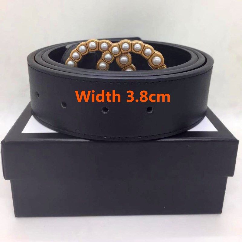 Pearl buckle width 3,8 cm