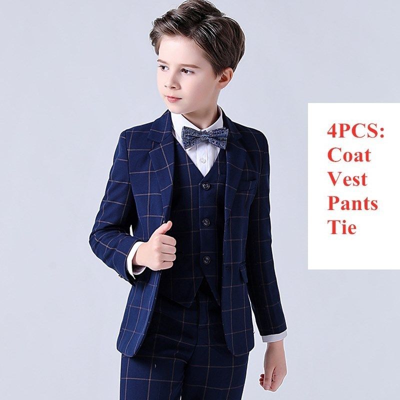 Coat Pants Vest Tie