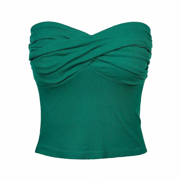 Green Crop Top.