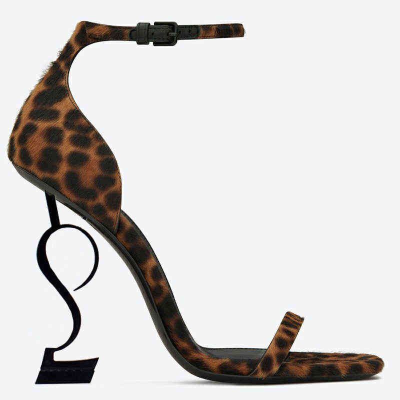 Leopard Print+Black Heel8cm