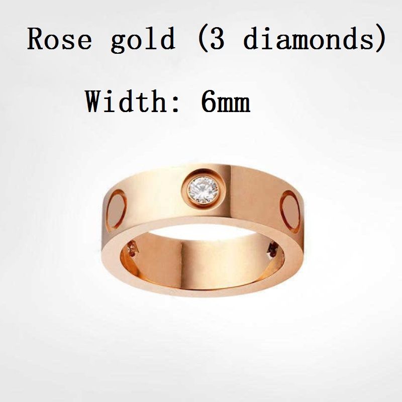 6mm rose with diamond