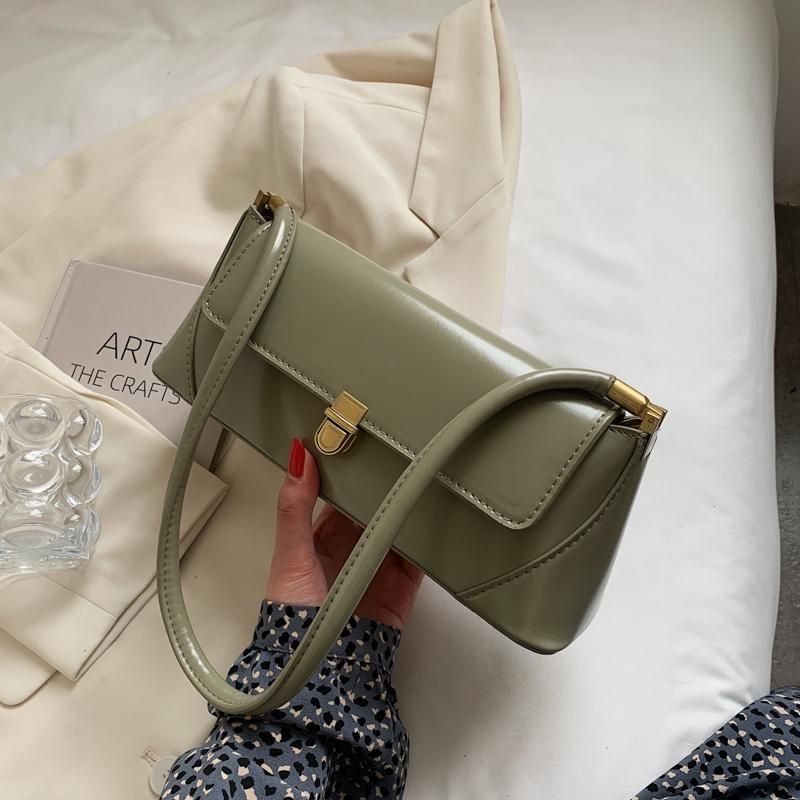 Green shoulder bag