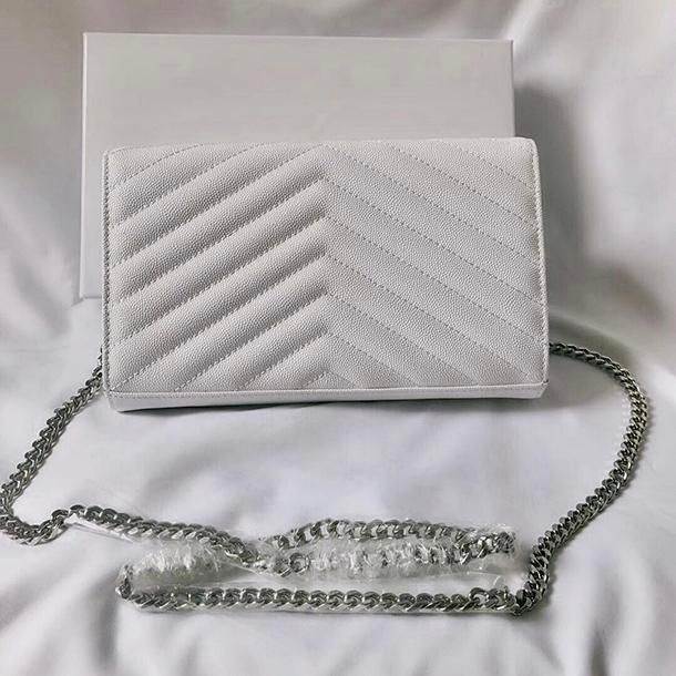 Łańcuch biały i srebrny