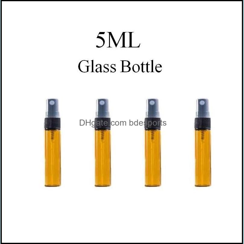 5 ml Svart Spray Head Clear Cap