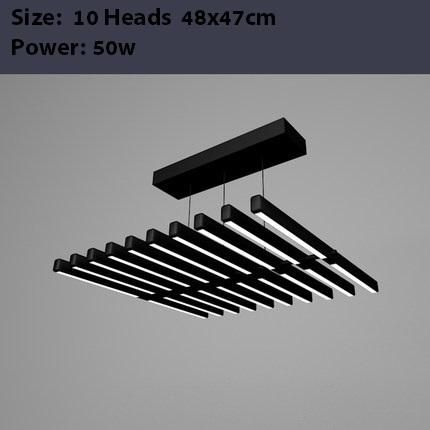 Zwart 10 hoofden 48cm afstandsbediening