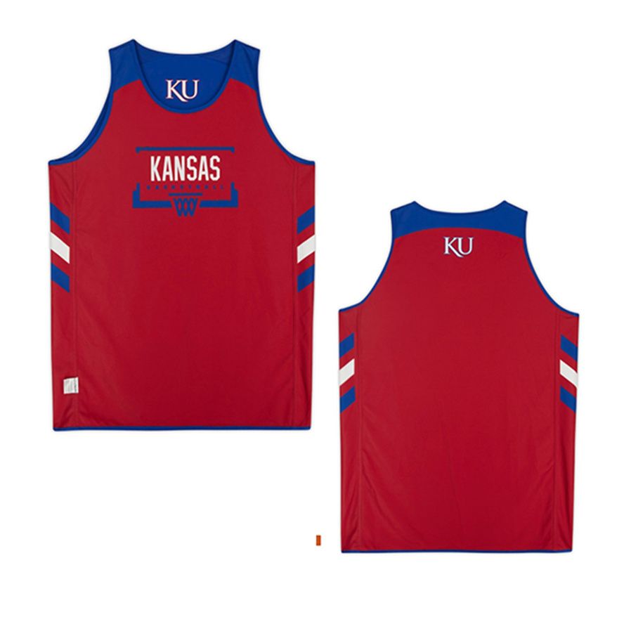 Xflsp 2022 College Final Four 4 KU Kansas Jayhawks Basketball Jersey