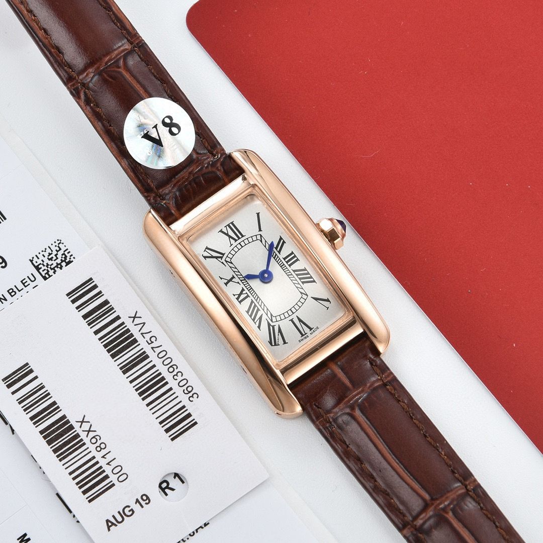 rose gold brown strap