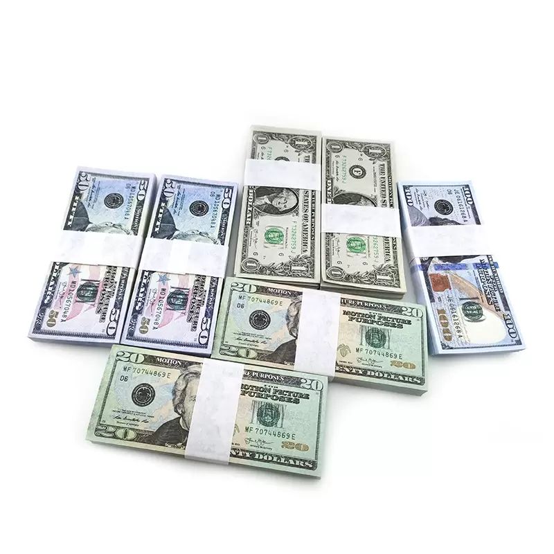 Party Supplies 2022 Fake Money Banknote 5 10 20 50 100 Dollar Euros  Realistic Toy Bar Props Copy Currency Movie Money Faux Billets PackVRYO  From Shoes_kb24, $10.06