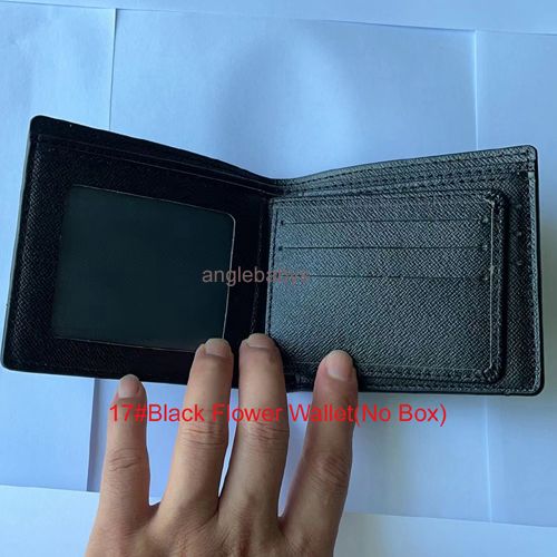 17#Black Flower Wallet (geen doos)