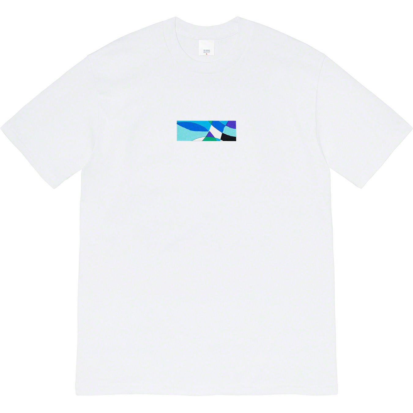 Blue Box White Tee