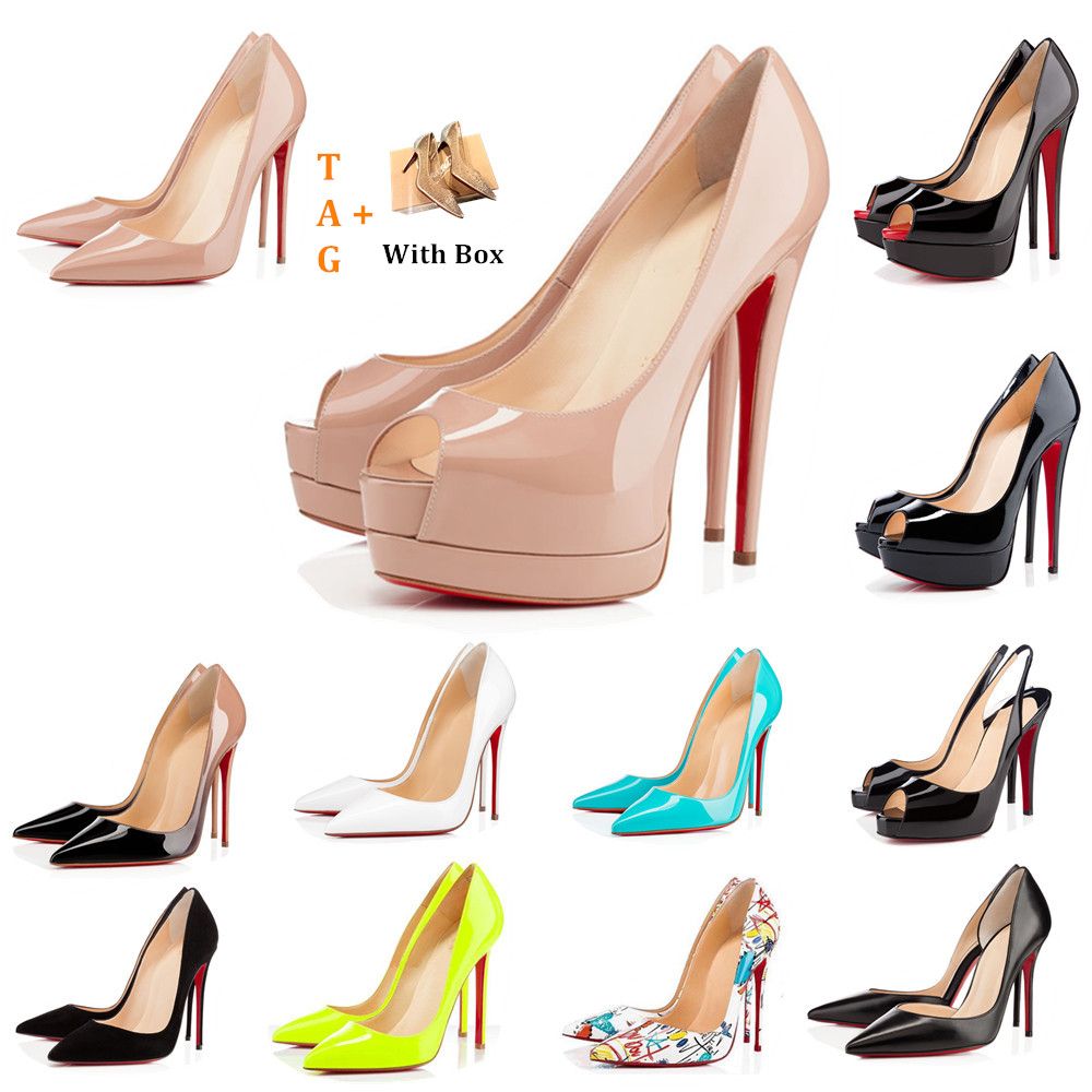 red bottoms peep toe