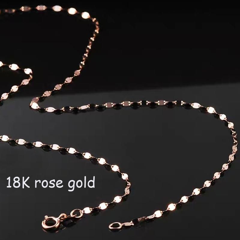 18K rose goud 45cm ongeveer 0,5 g