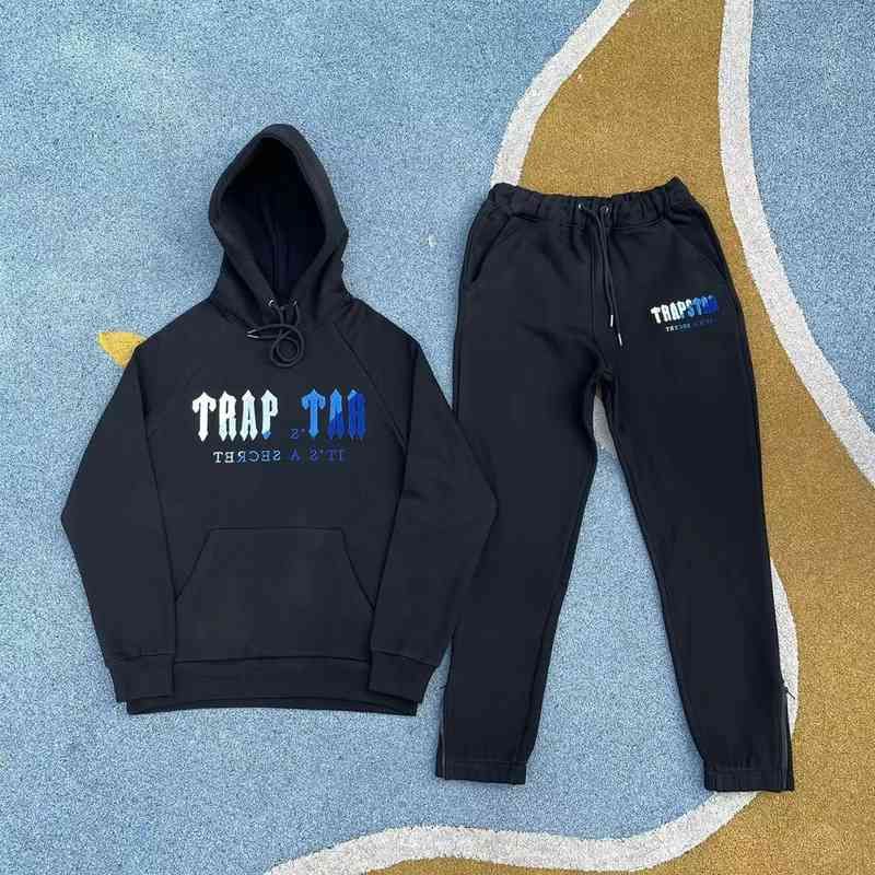 TS Ice Blue Black Suit (Hoodie + Pants)