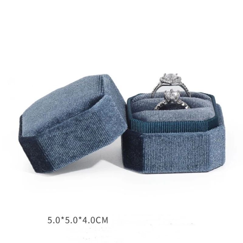 double ring box blue
