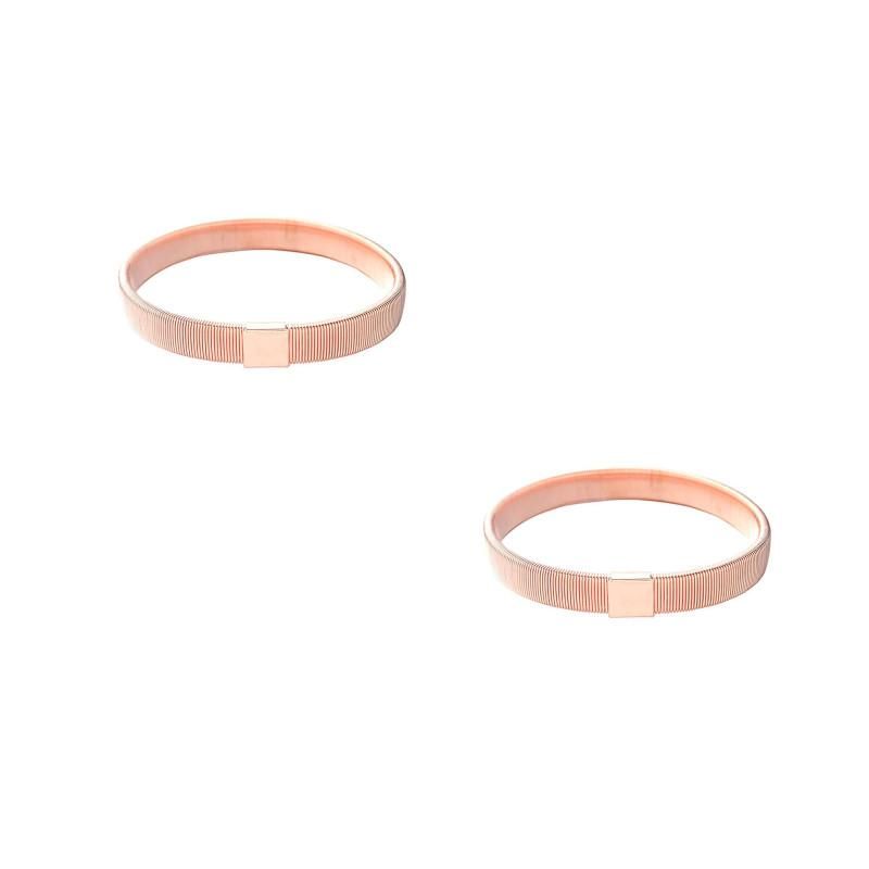 A-2pcs Rose Gold