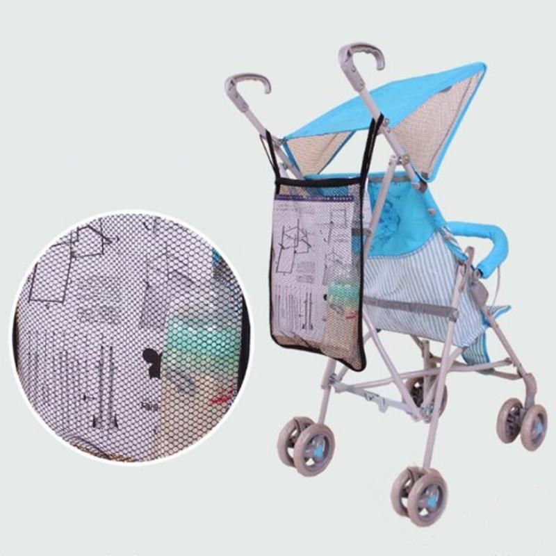 Practical Trolley Mesh Net Pocket Infant Stroller Bottle Holder Storage Bag
