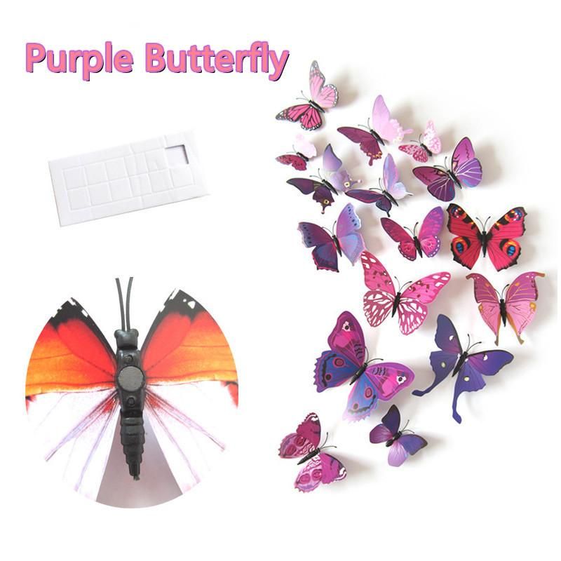 Papillon violet Chine