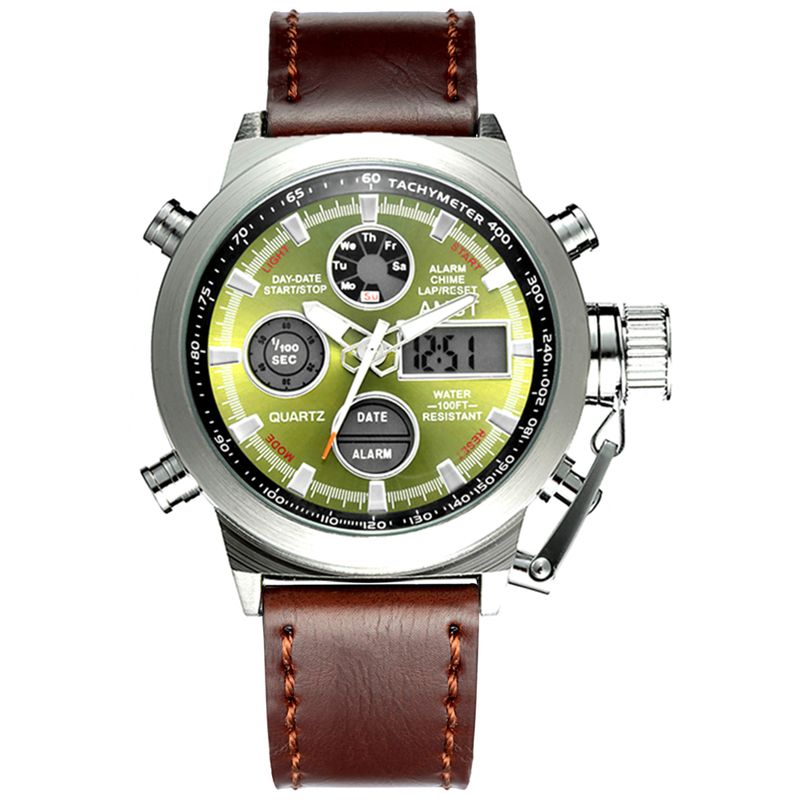 Green Dial Silver Ca