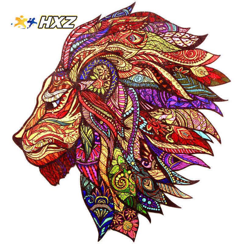 Lion King Custom 3d Wooden Animals Jigsaw Puzzle Game Wood Crafts
