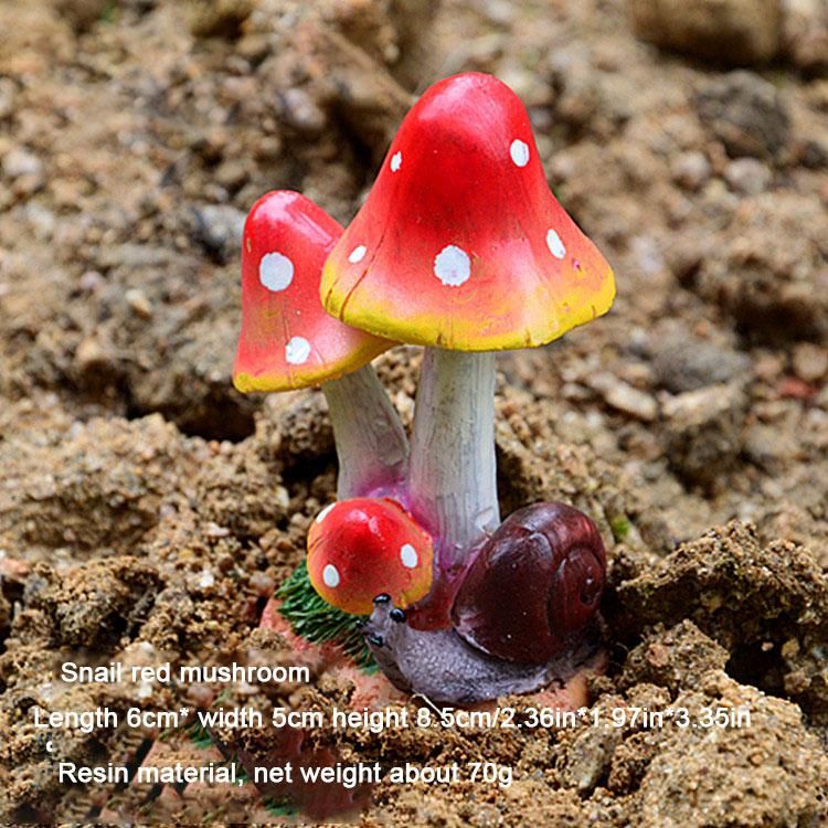 Snail red mushroom