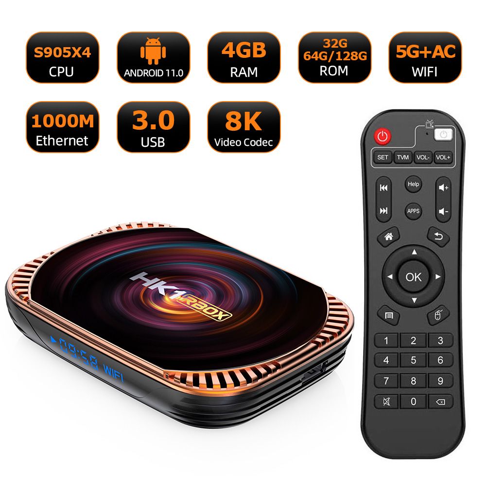 G7 Mini 4K 2+16G tv box Wireless 2.4G&5G dual-band WiFi quad-core Android  11 Smart TV Box BT Voice remote Control Android TV box