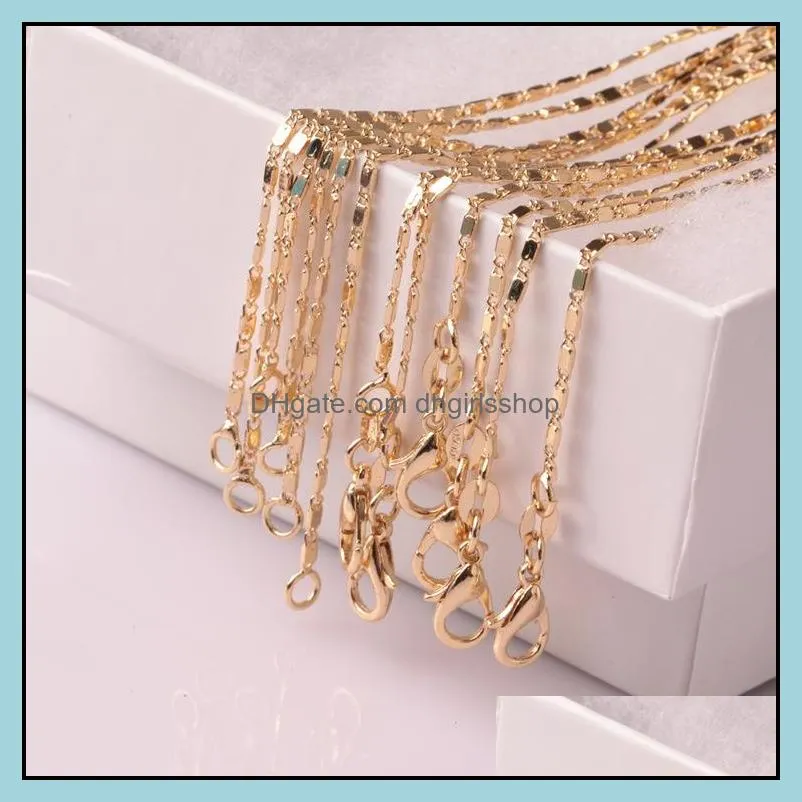 Collares Colgantes Colgantes Joyas De 18 Kgp 2 Mm 16 18 20 22 24 28 28 30 CLOS DE CLECTO DE MUJERES DE 30 CULTOS CADENA DE ORO DHBZH6653257 De 2,6 € | DHgate