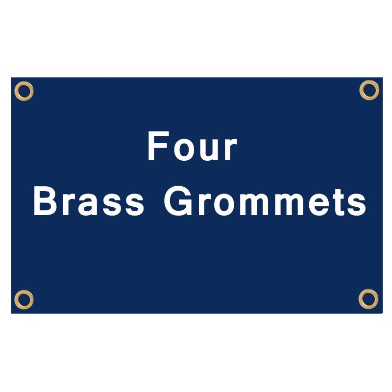 Four Brass Grommets-30 x 45cm