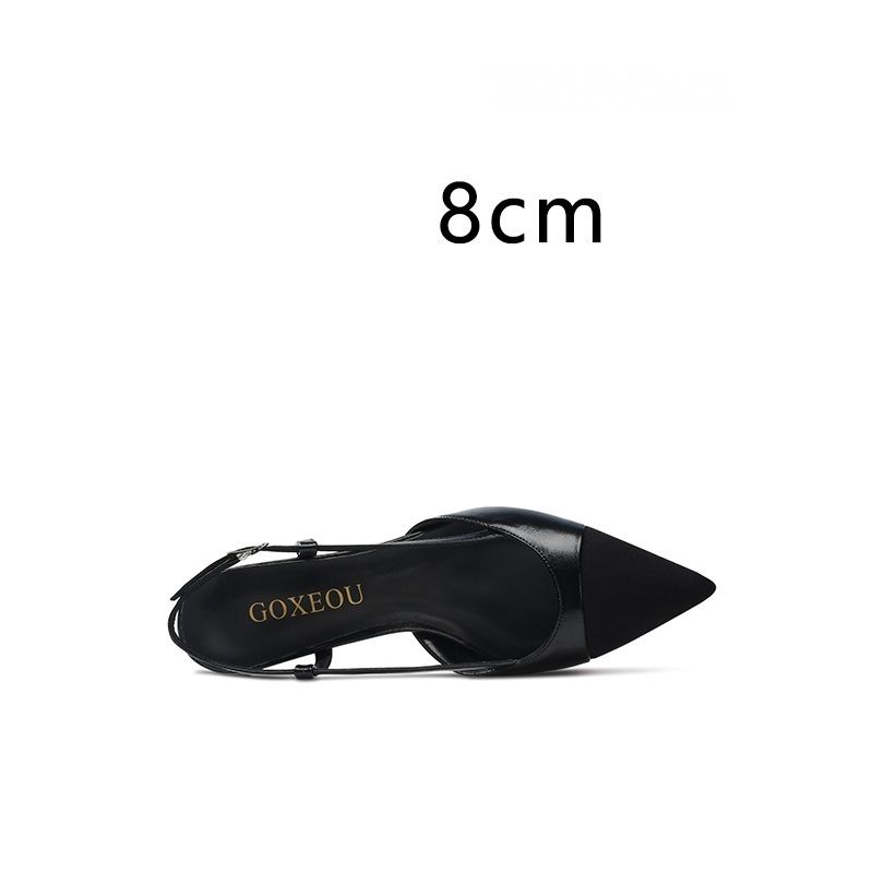 Black 8cm Heel