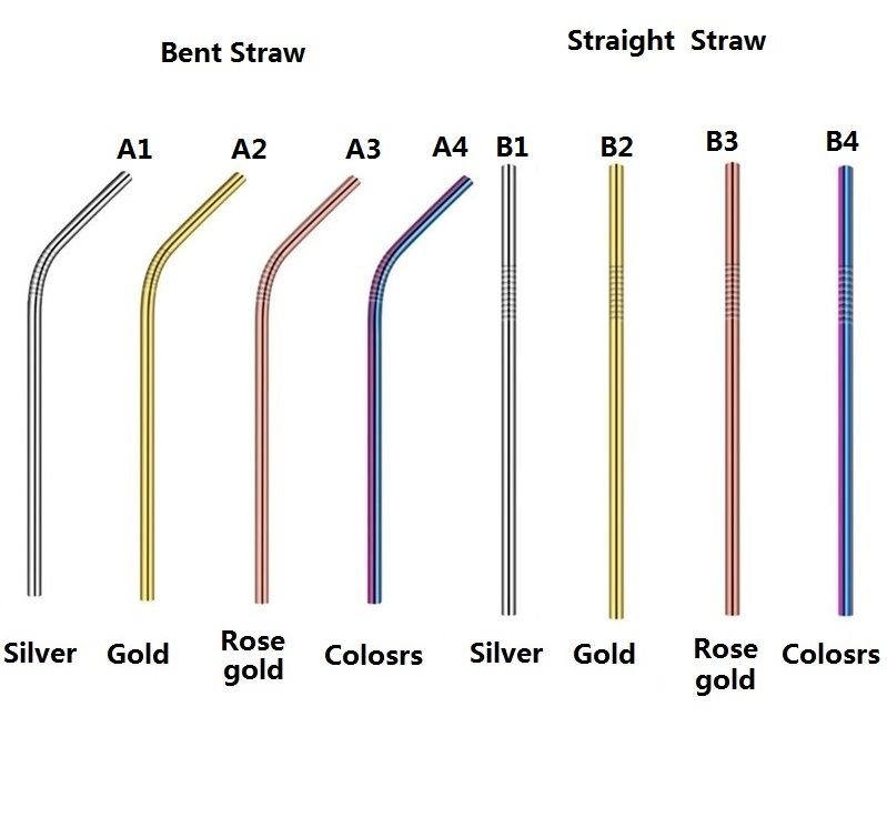 1.Straight Bent style(Remark Colors)