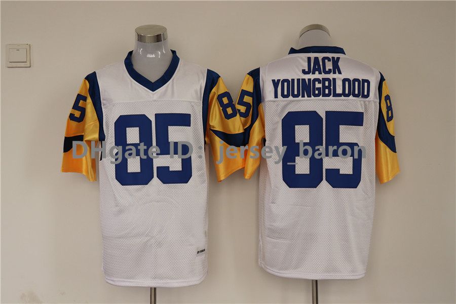 Throwback Football Jersey Eric Dickerson Kurt Warner Marshall Faulk Jack Youngblood Deacon Jones 