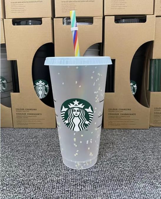 24oz/710 ml Rainbow Confetti Cup