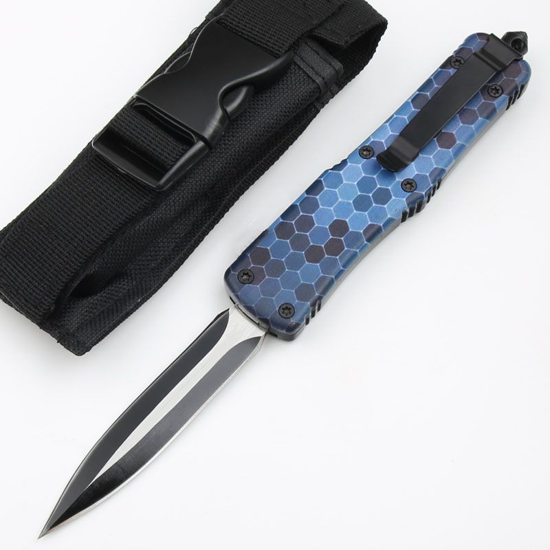 blue honeycomb double edge