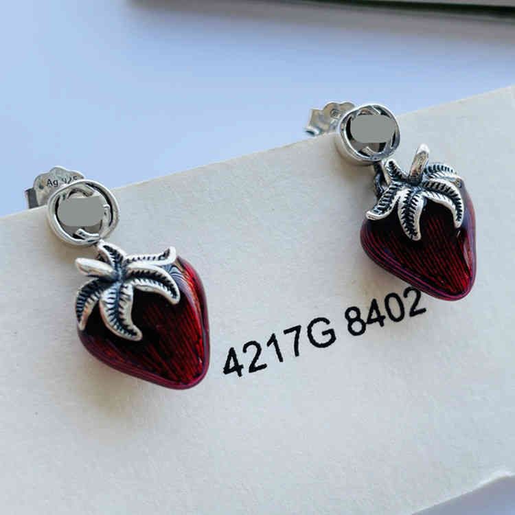 Strawberry Earrings 1-925 Silver