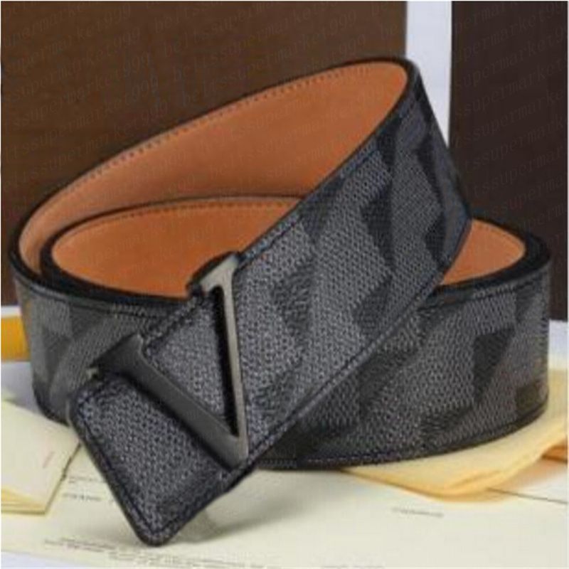 # 6 Damier Black + Black Buckle