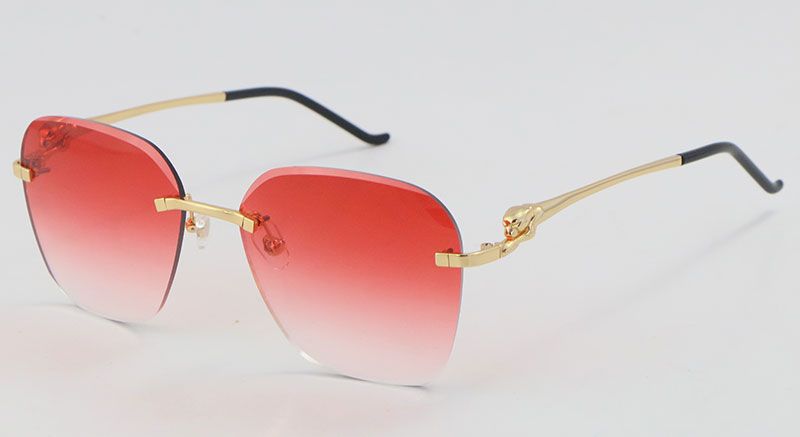 Gold Red Lens