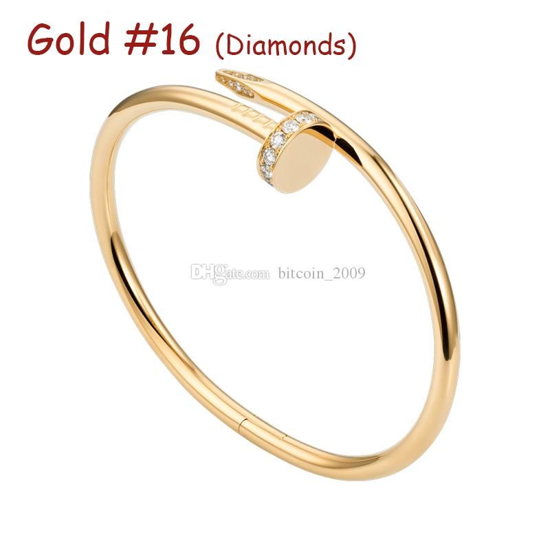 Gold #16 (Nail Bracelet & Diamonds)