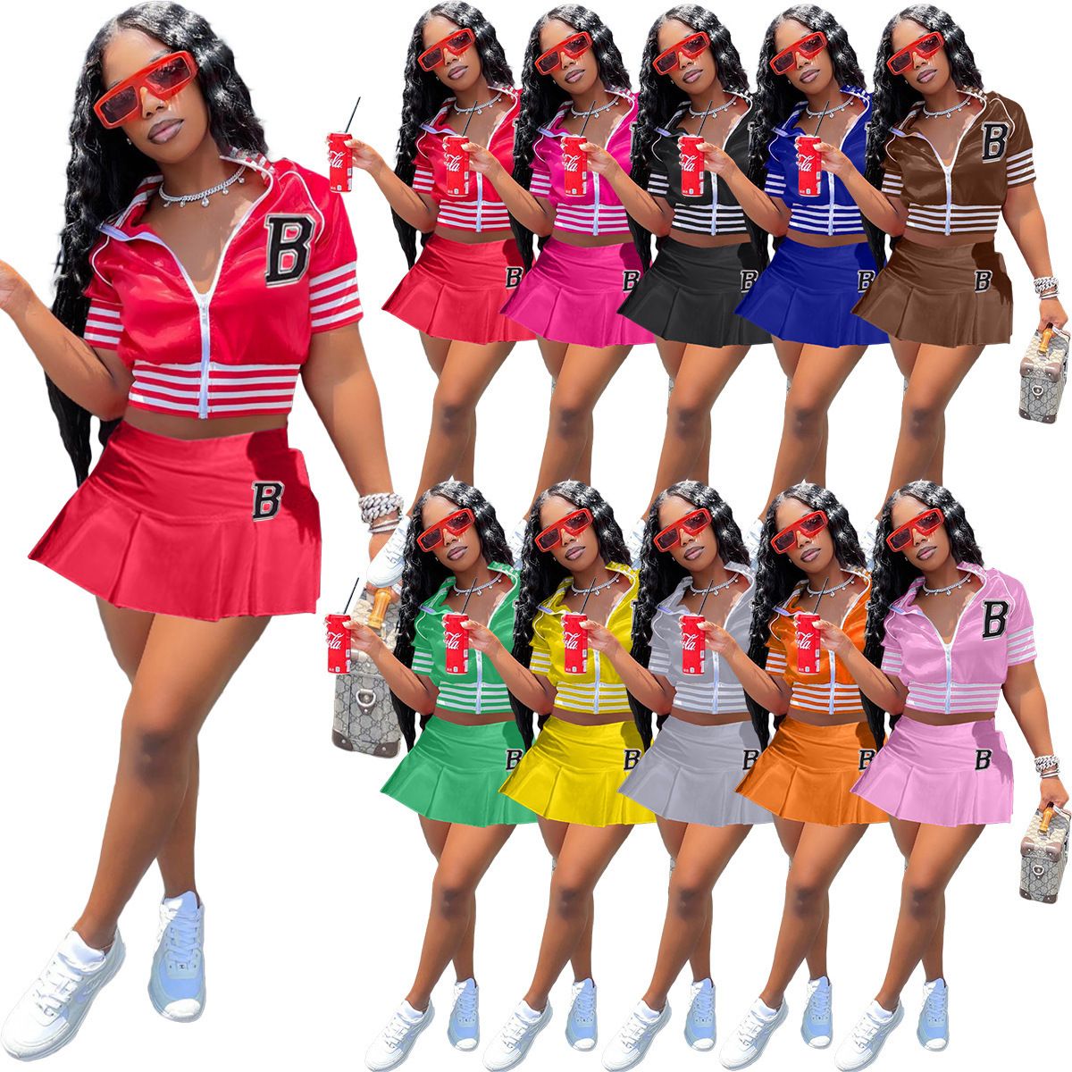 serie internacional en general Traje De Béisbol De Verano Trajes Para Mujer 2022 Diseñador De Ropa Carta  De Manga Corta Impresa Pantalones Cortos De 2 Piezas Trajes De 2 Piezas De  11,08 € | DHgate