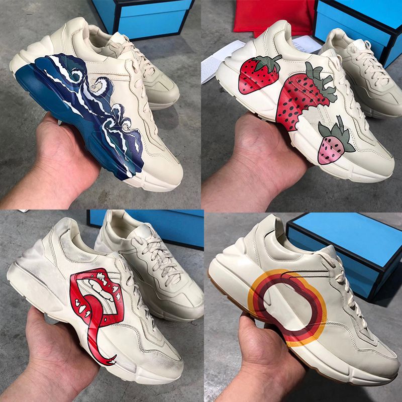 gucci rhyton wave on feet