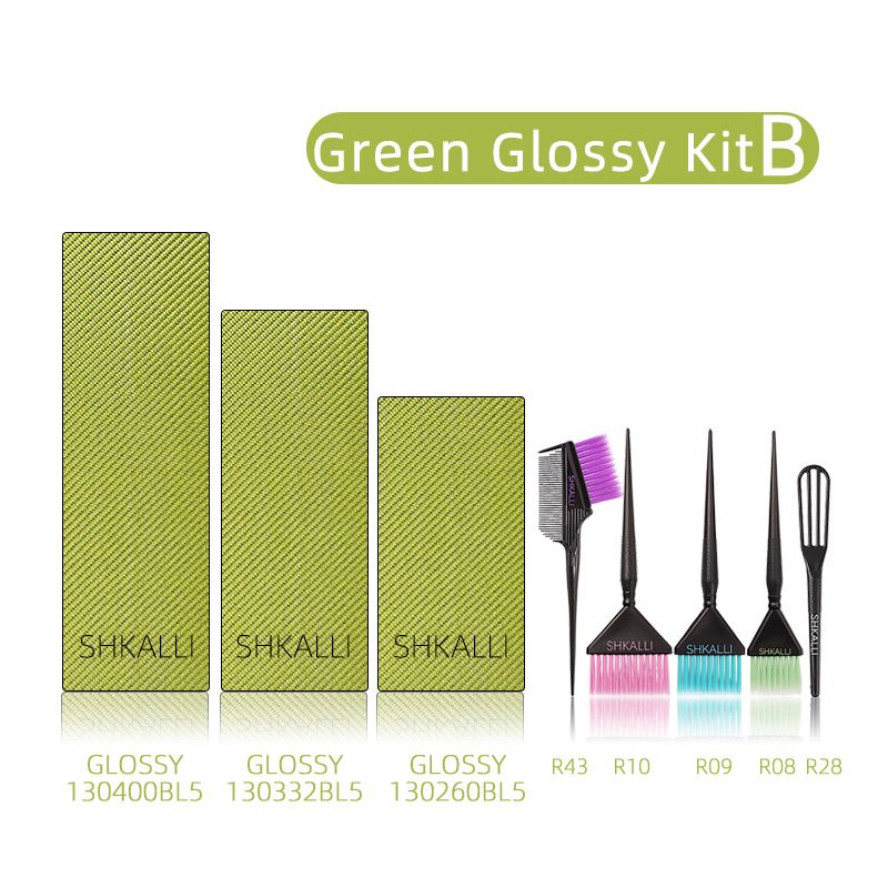 Groene glanzende kit B