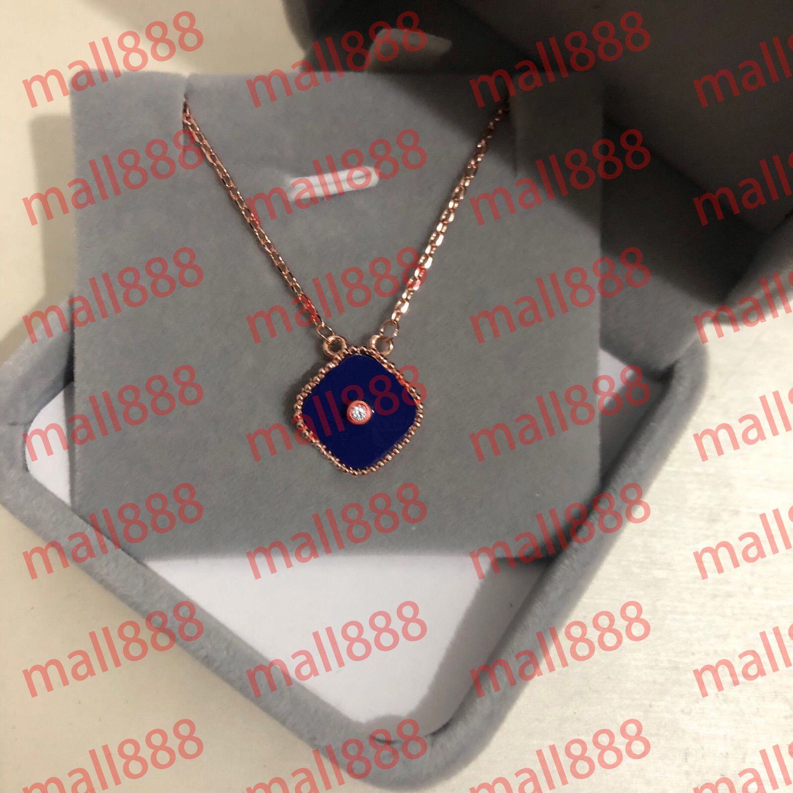 Rose Gold + Blue Diamond (Box)