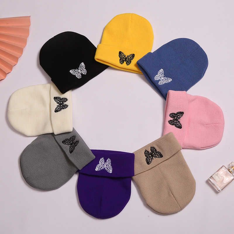 Winter Knitted Hat Warm Sik Beanie Caps 