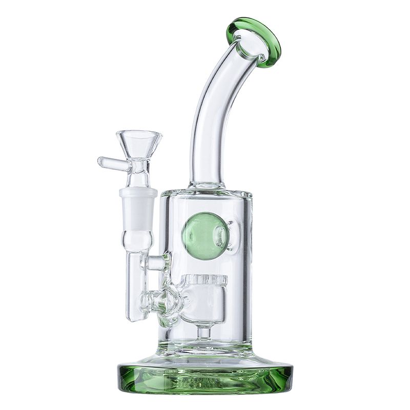 Green bong with bowl